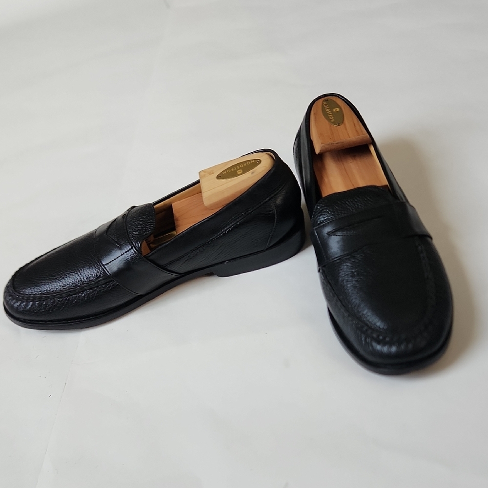 Classic Black Loafers In Soft Leather Tauer & Johnson